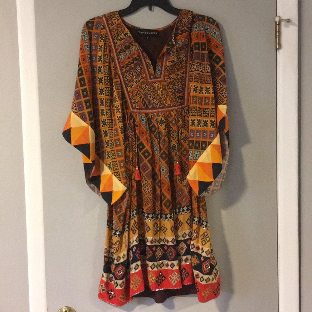 Anthropologie Tanvi Kedia Kimono Style Dress Sz M